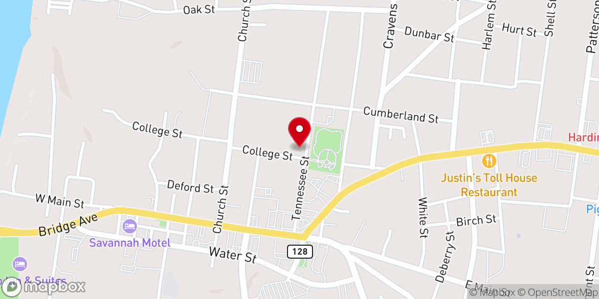 Map showing location of Oldest Historical Church in the county