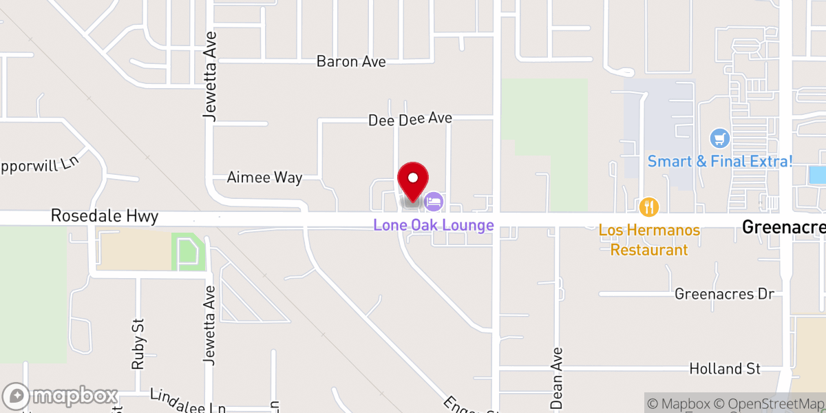 Map showing location of Rosedale Bible Church