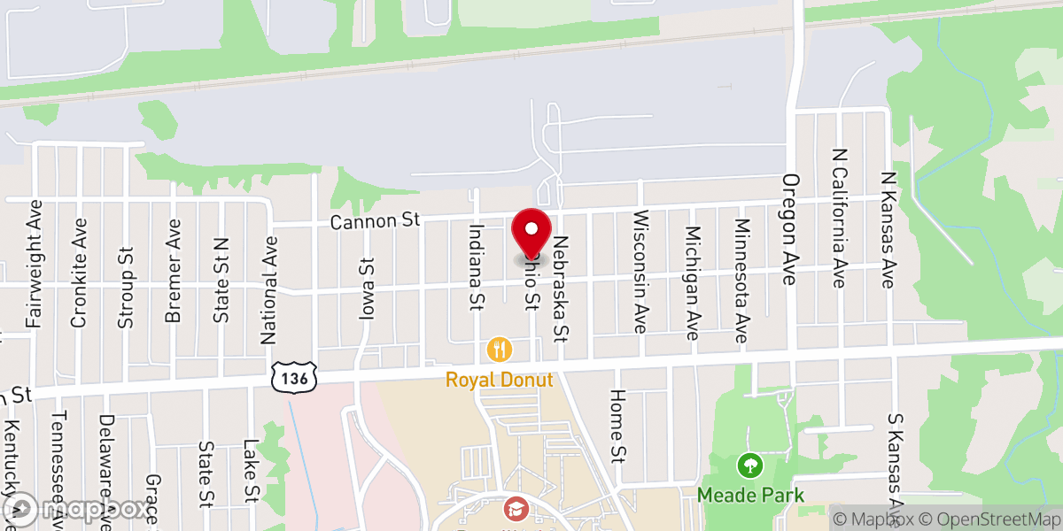 Map showing location of Touching & Changing Lives