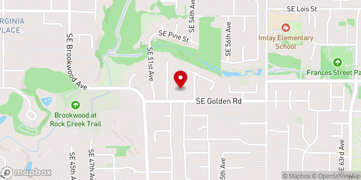 Map showing location of Hope Fellowship of Hillsboro