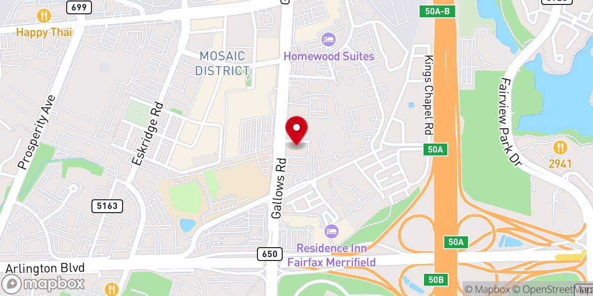 Map showing location of Public Storage