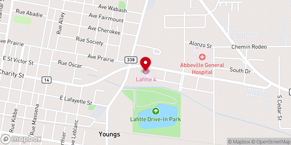 Map showing location of Family Life Abbeville Church