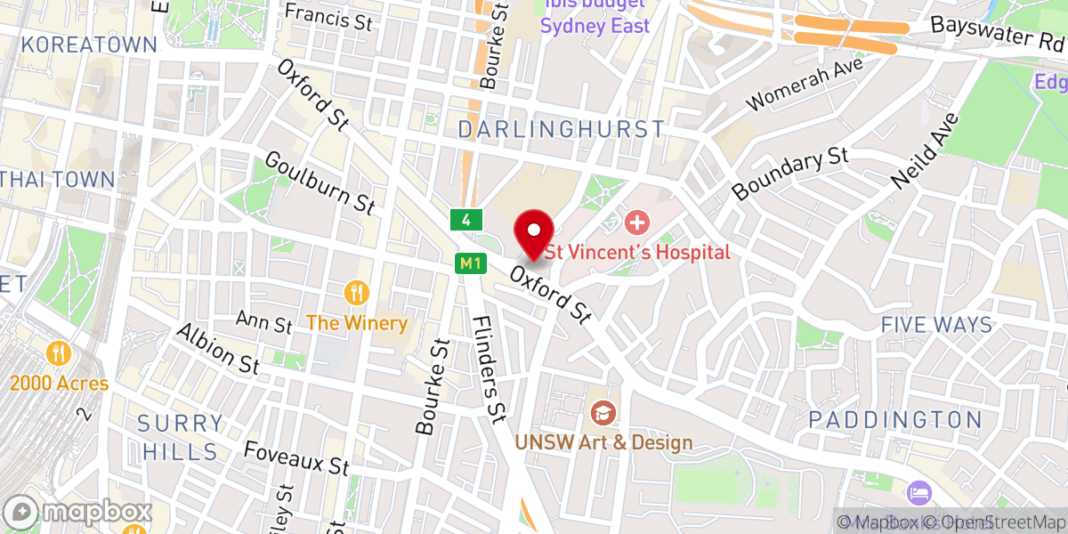 Map showing location of Sacred Heart Catholic Church