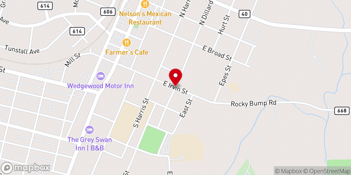 Map showing location of House of Prayer