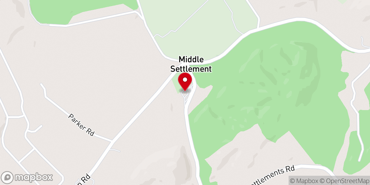 Map showing location of Middlesettlements Methodist Church