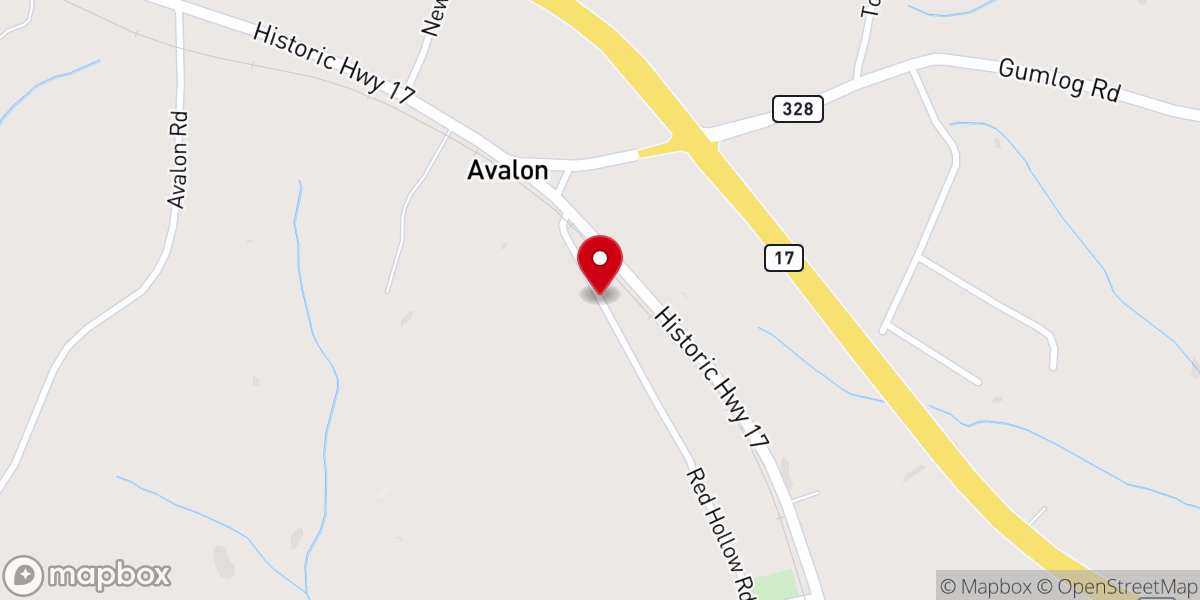 Map showing location of Martin Baptist Church - Food Distribution Center