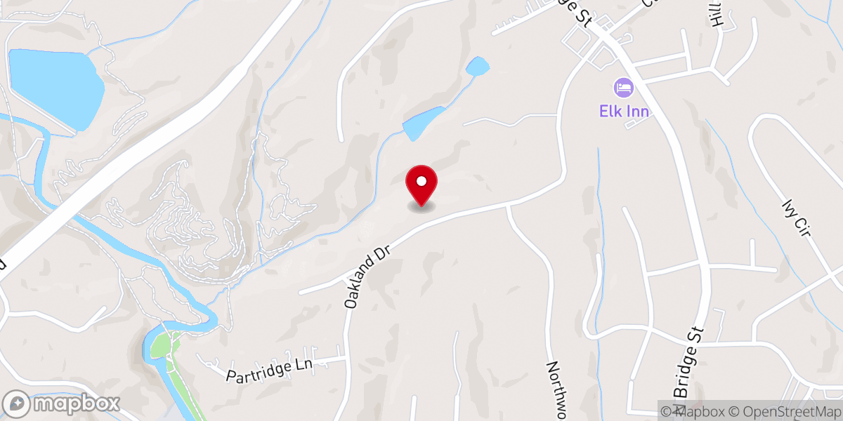 Map showing location of Calvary Wesleyan Church