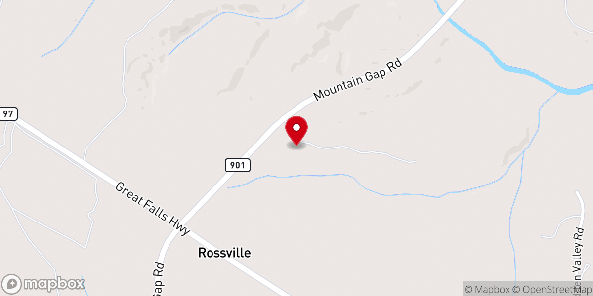 Map showing location of Rossville AME Church