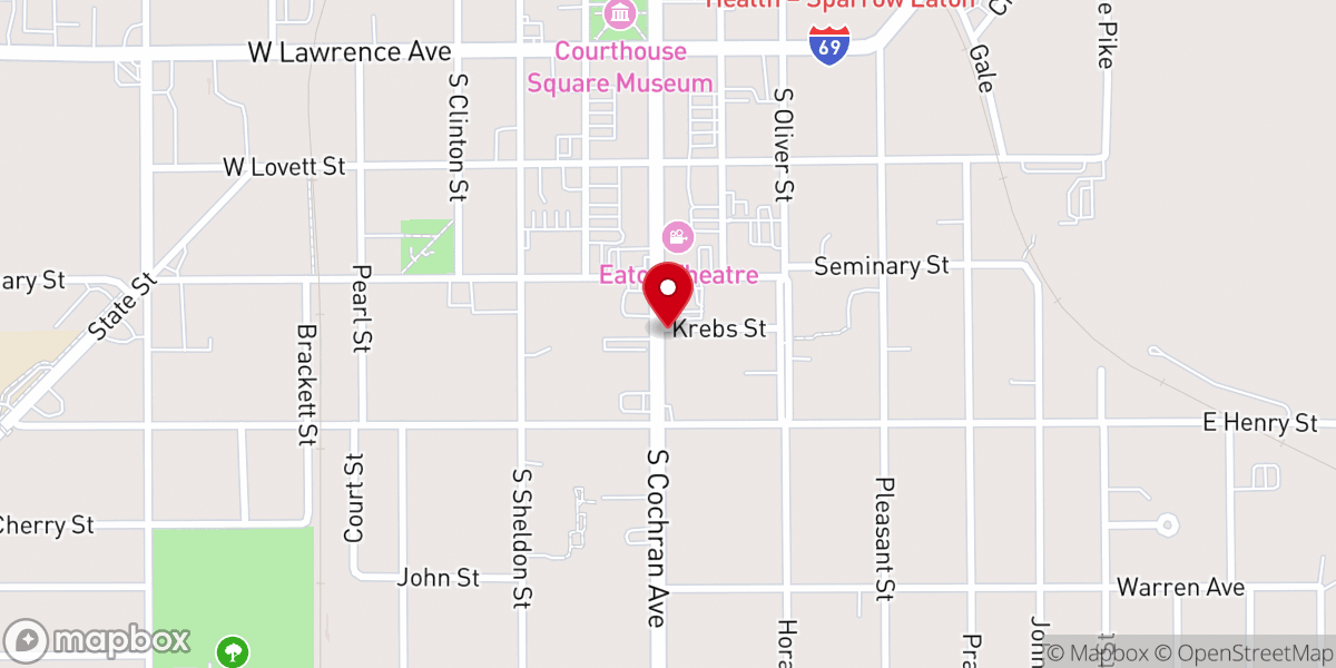 Map showing location of Housing Services Mid Michigan