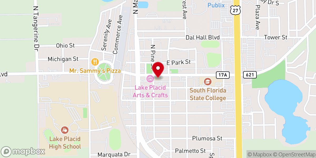 Map showing location of Juanita Folsom Ministries