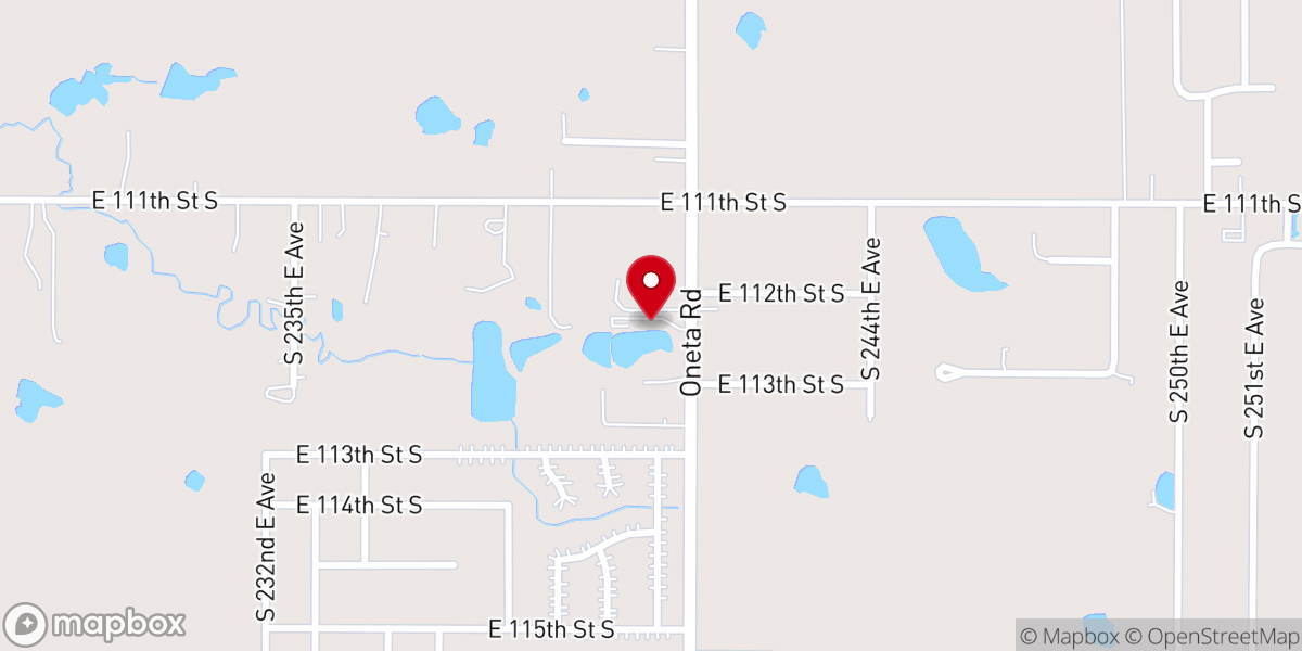 Map showing location of Arrow Springs Chapel