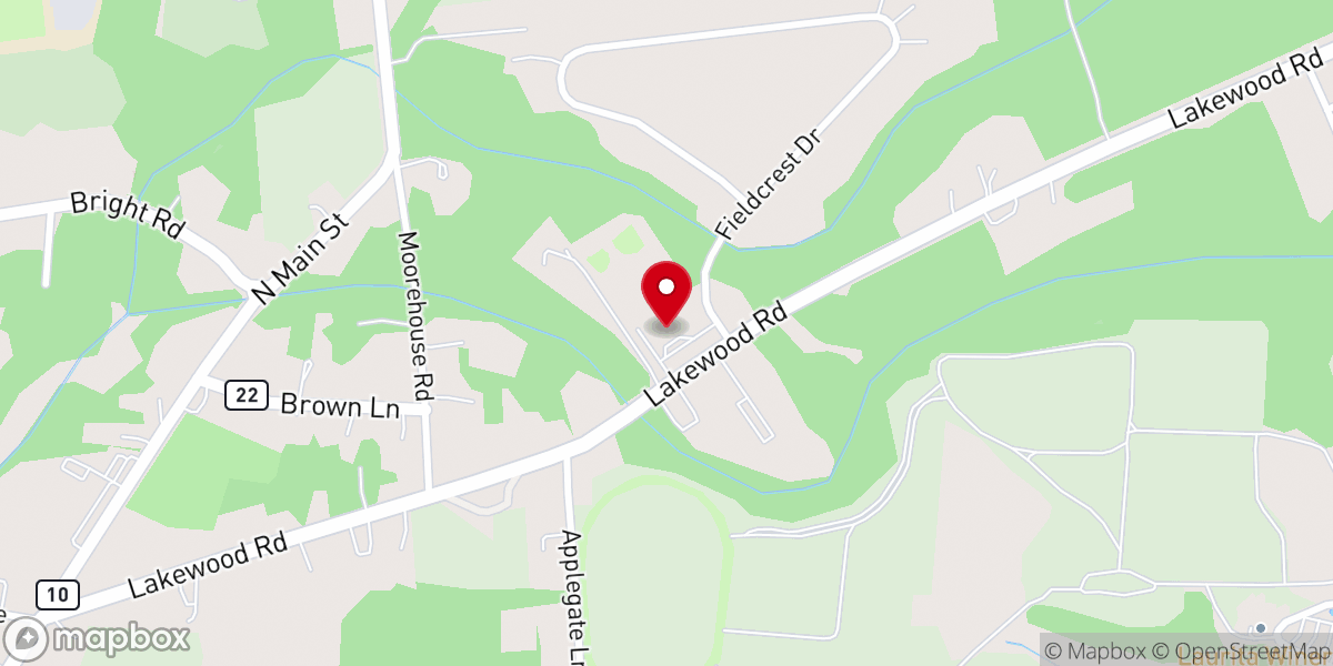 Map showing location of Bible Baptist Church
