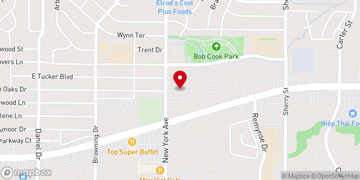 Map showing location of St Matthew Catholic Church