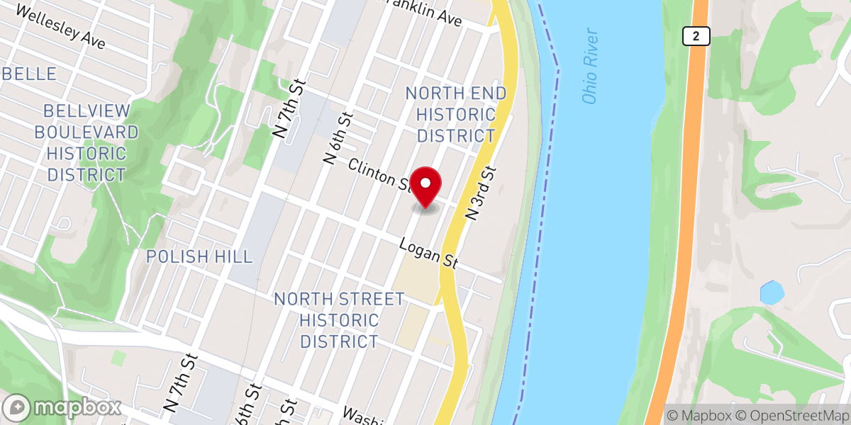 Map showing location of Holy Resurrection Serbian Orthodox Church
