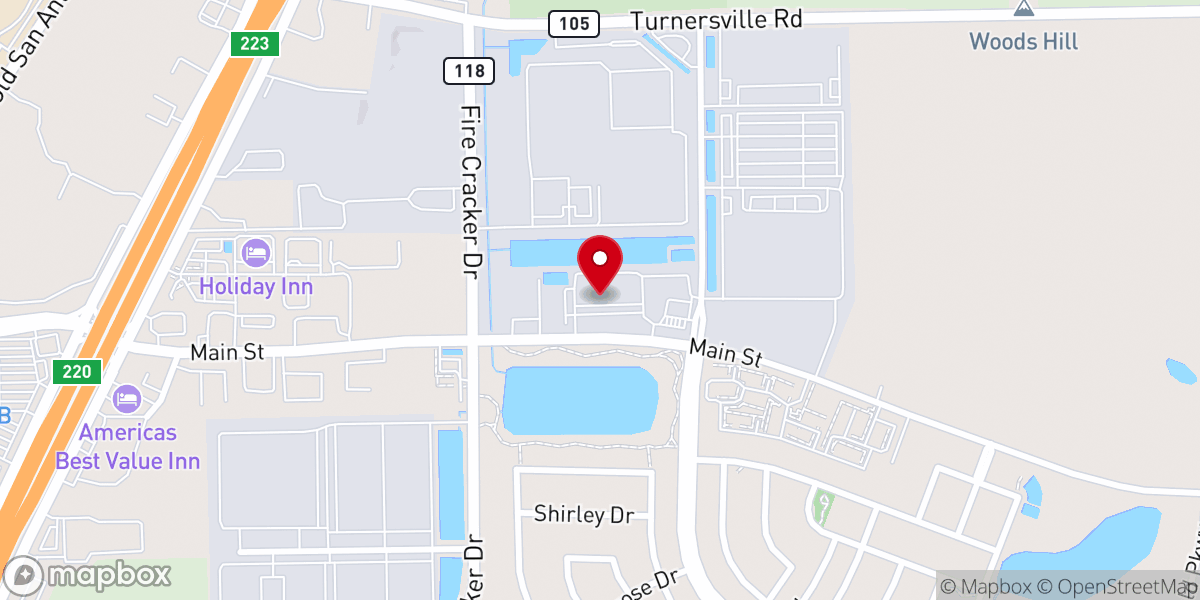 Map showing location of Gateway Church, Buda