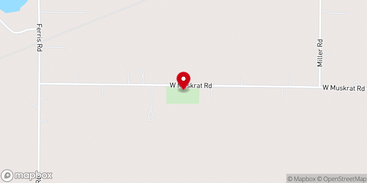 Map showing location of Daniel Broc Church