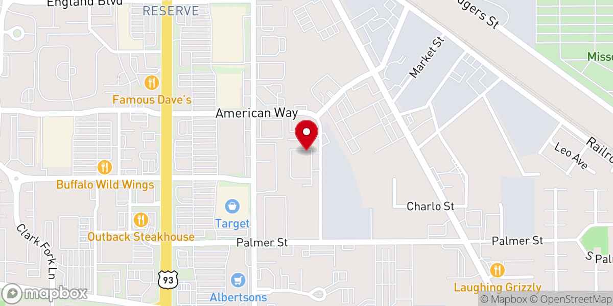 Map showing location of Revive Church