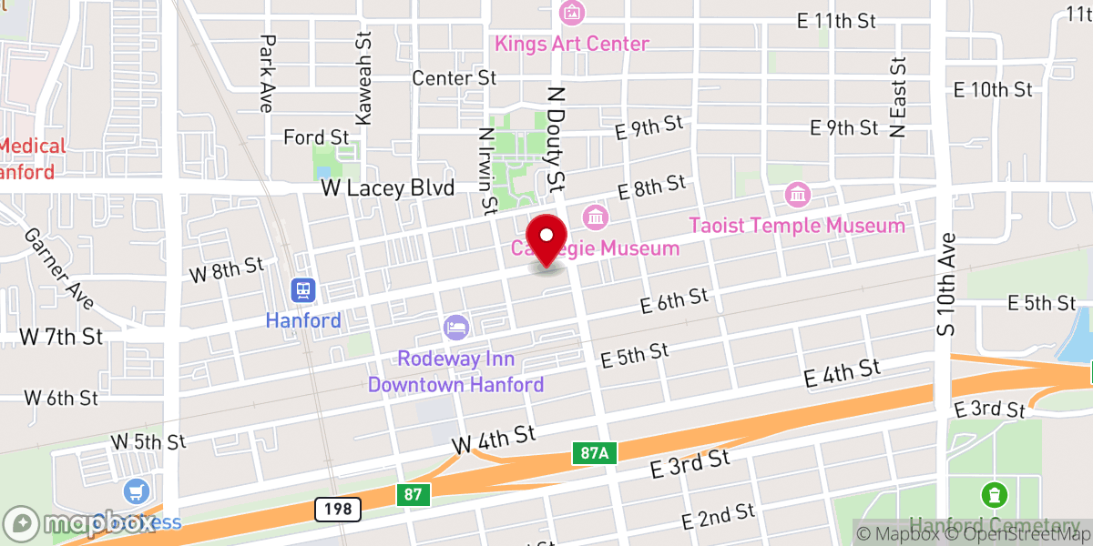 Map showing location of Koinonia Church Office