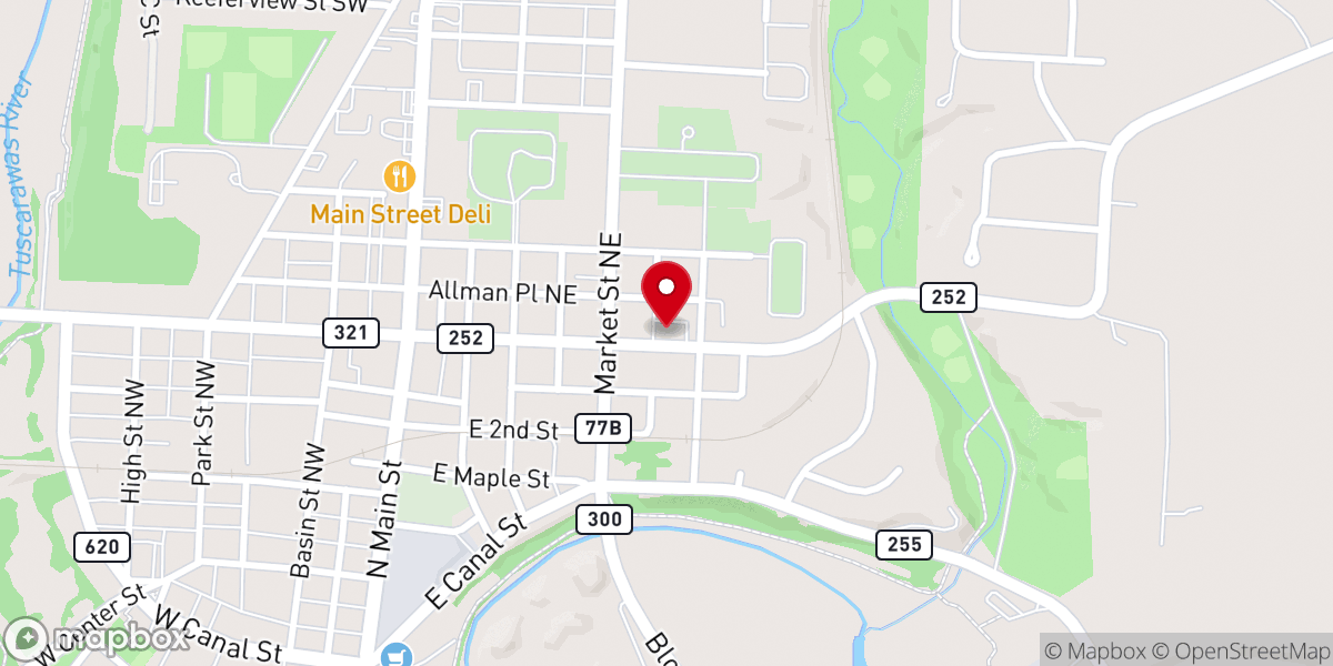 Map showing location of Saint Clements Catholic Church