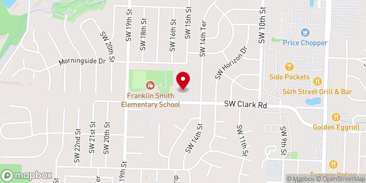 Map showing location of Plaza Heights Baptist Church & Christian Academy