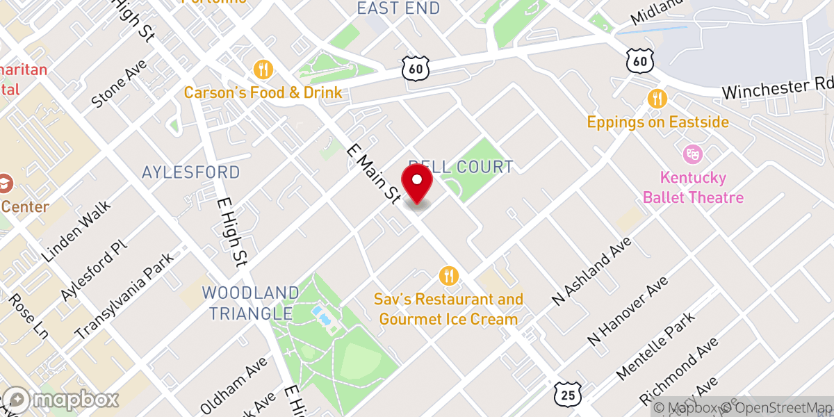 Map showing location of Good Shepherd Episcopal Church & Day School