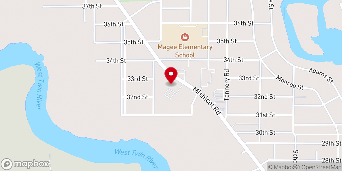 Map showing location of Good Shepherd Lutheran Church