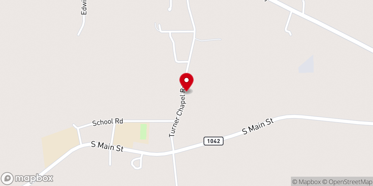 Map showing location of Pope Memorial Church of God