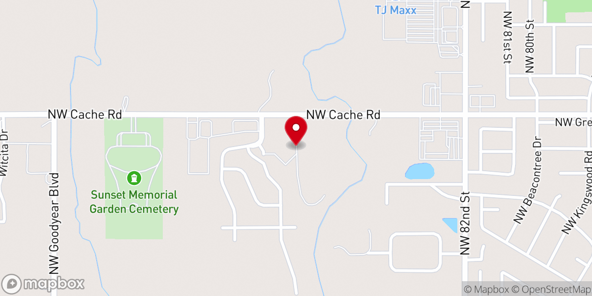 Map showing location of Dayspring Community Church