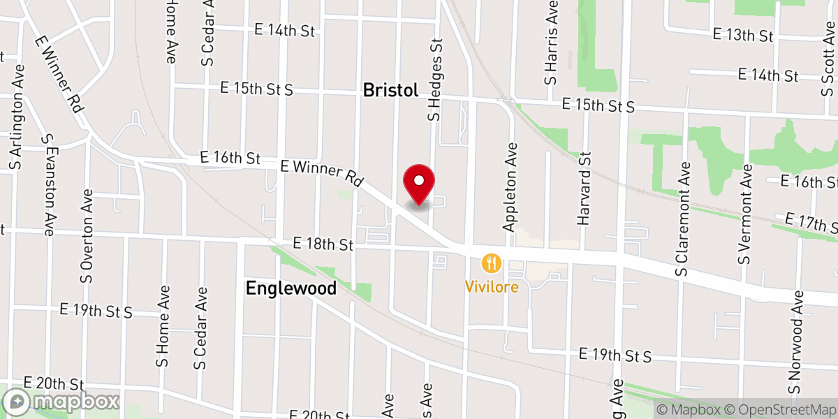 Map showing location of Hazelwood Evangelistic Association