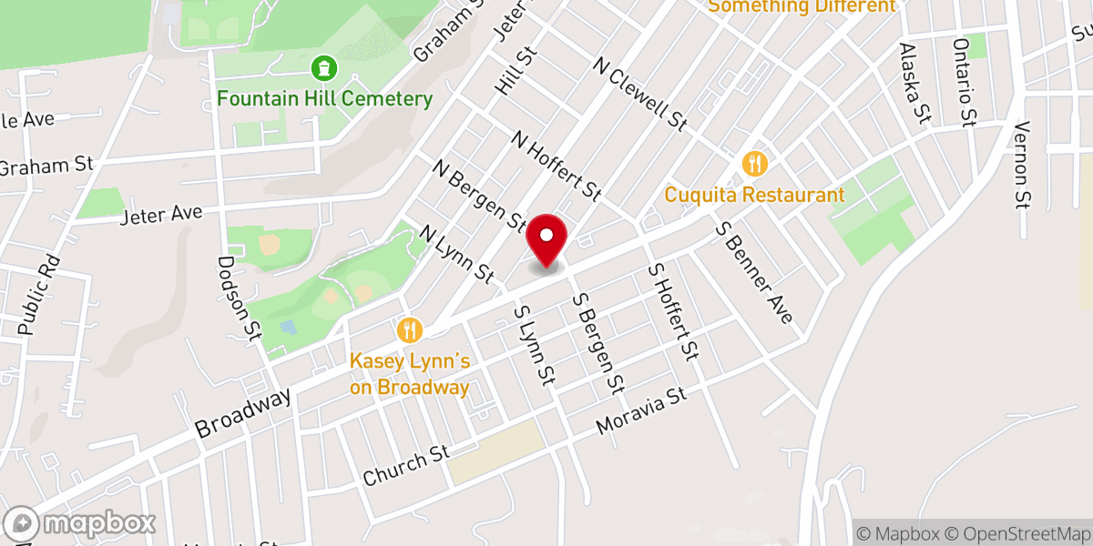 Map showing location of The Joy Center of Fountain Hill