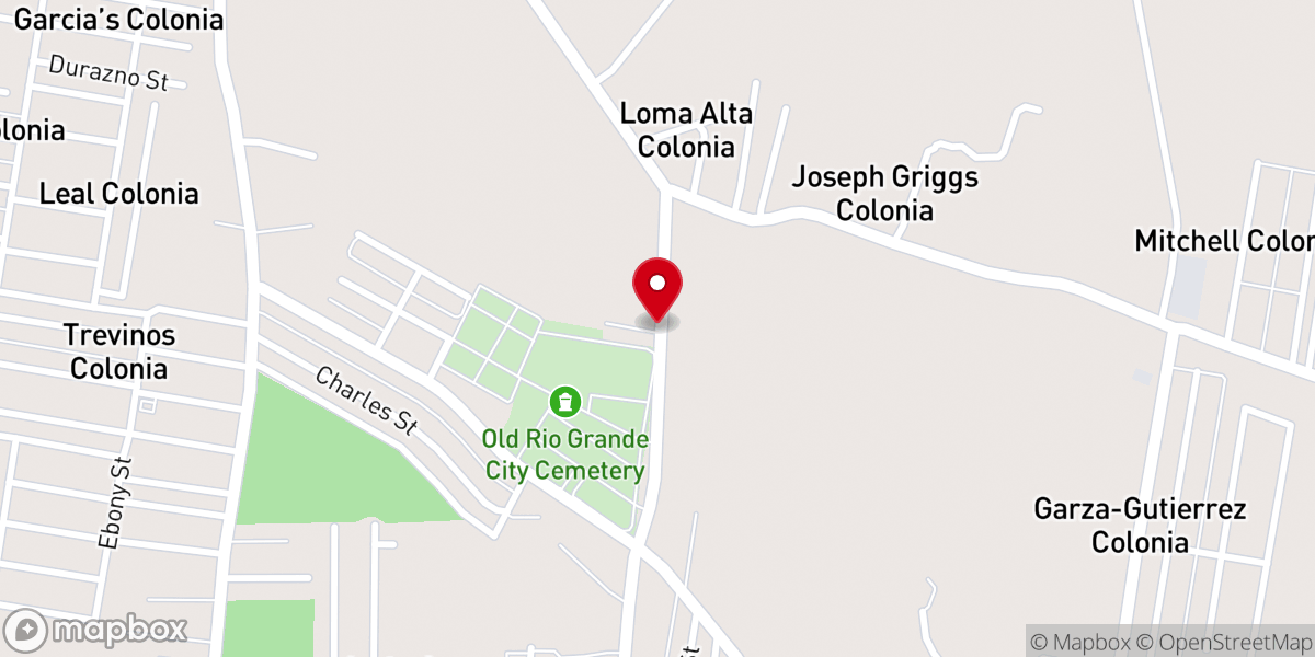 Map showing location of Renova Church