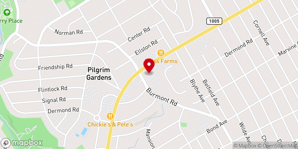 Map showing location of St. Dorothy Catholic Church