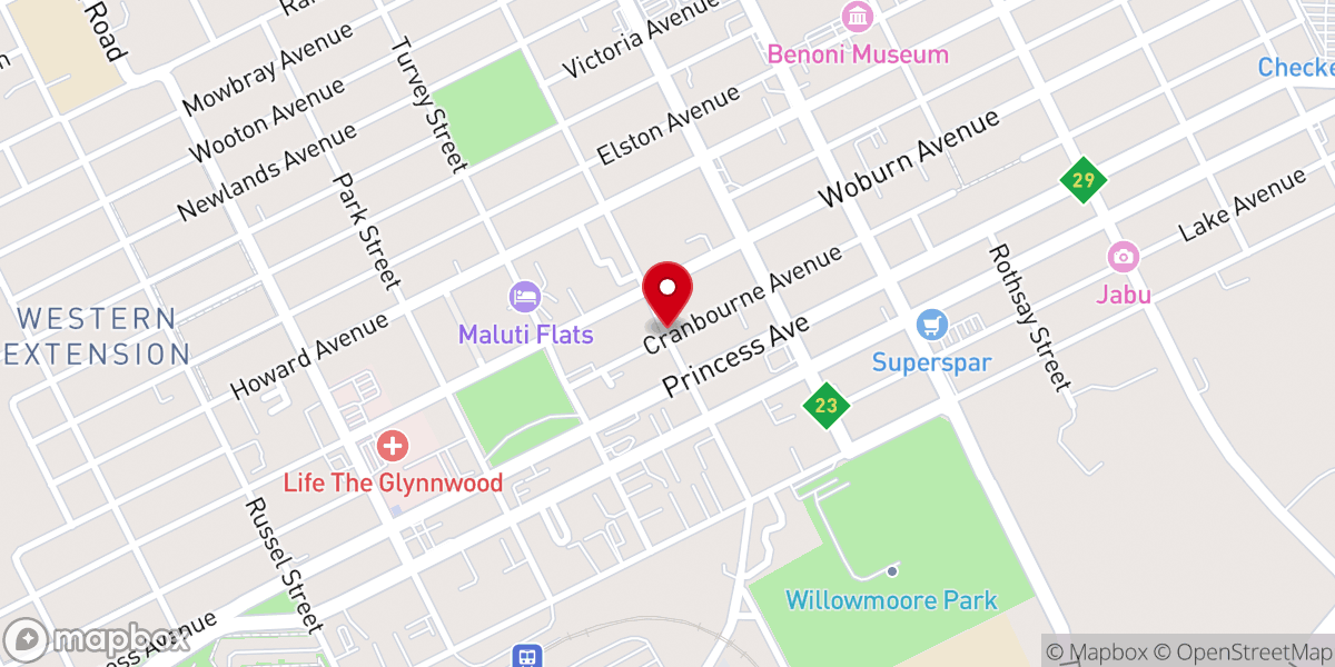 Map showing location of KPE United Methodist Church