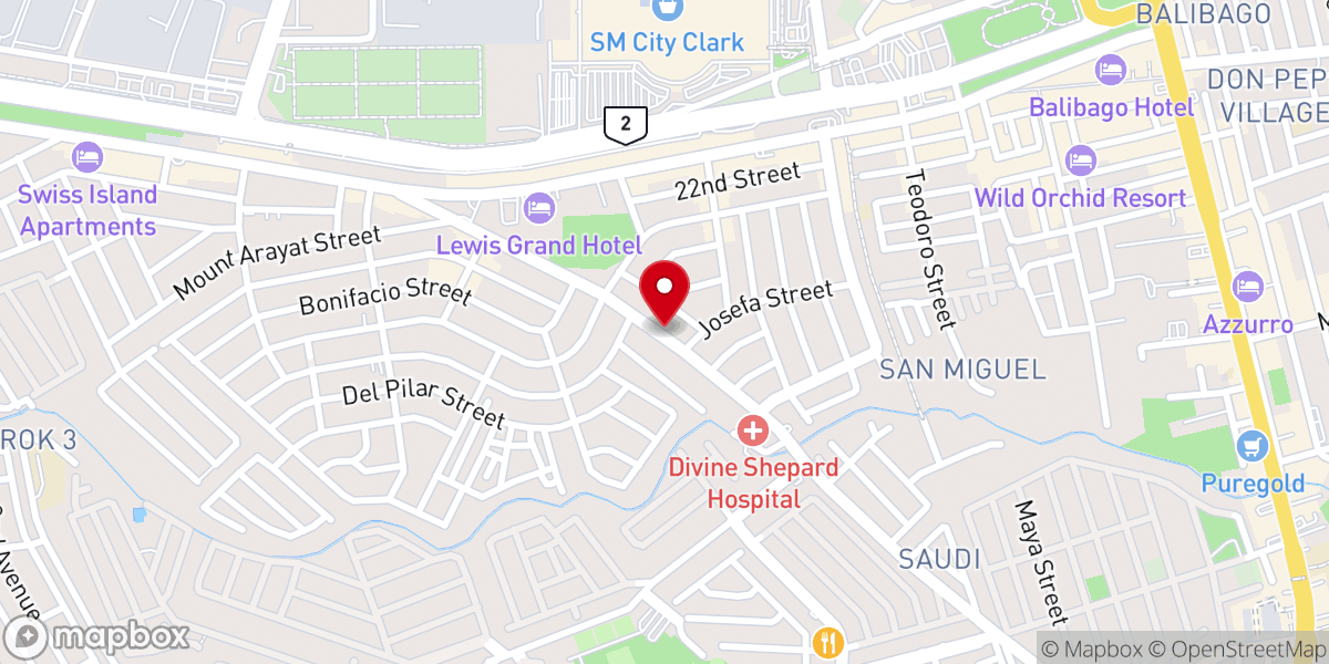 Map showing location of Shepherd's Baptist Church (old church)