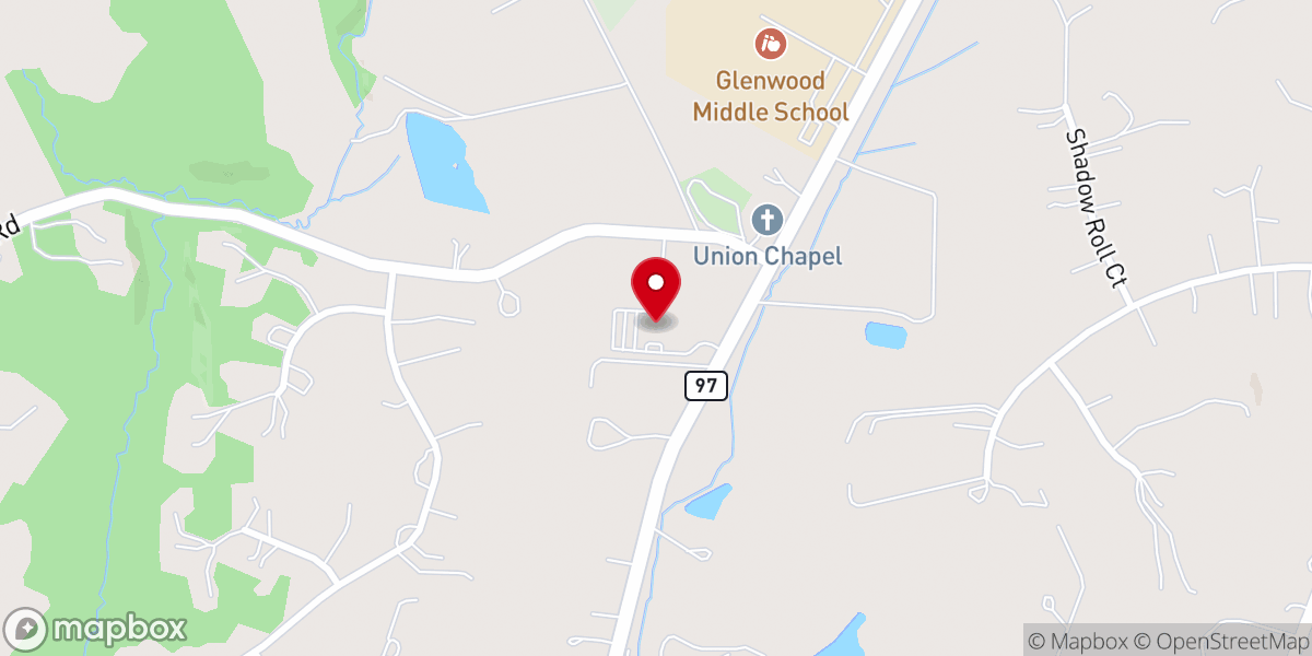 Map showing location of St Andrew's Episcopal Church