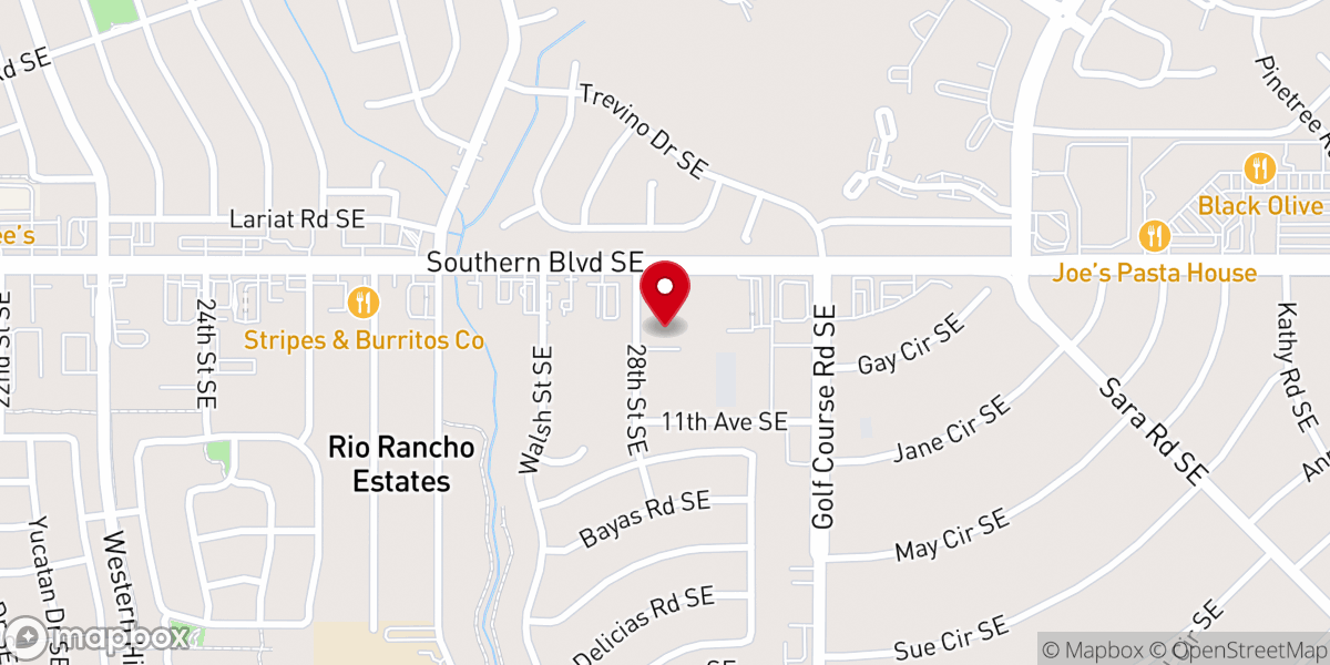 Map showing location of Grace Outreach Center