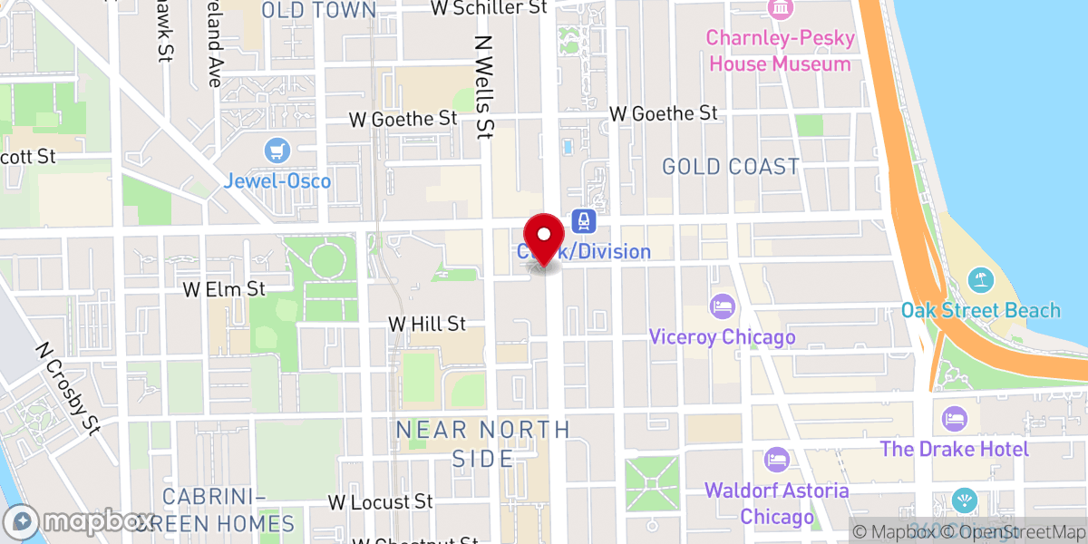 Map showing location of LaSalle Street Church