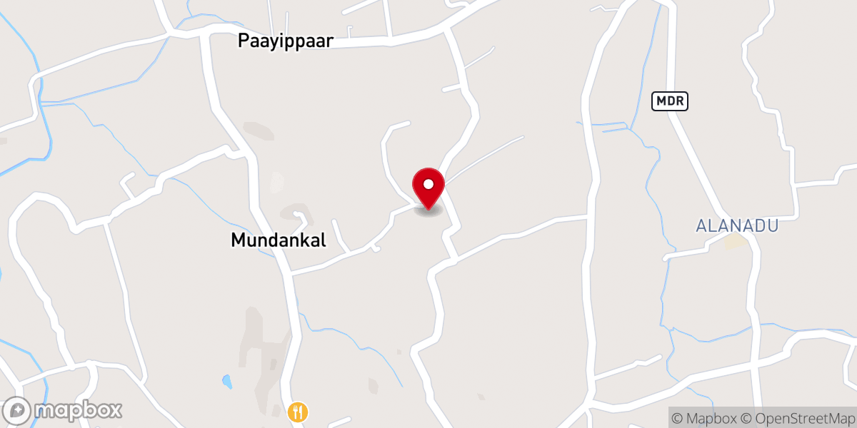 Map showing location of St. Antony the Abbot Syro-Malabar Church, Elamthottam