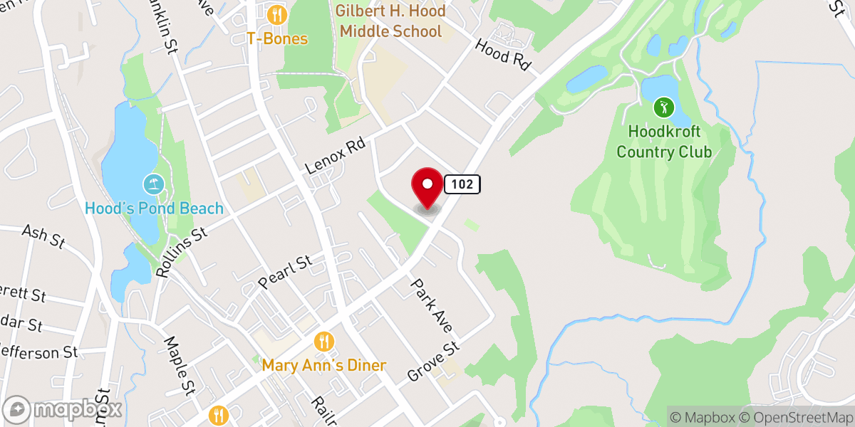Map showing location of First Church of Christ, Scientist