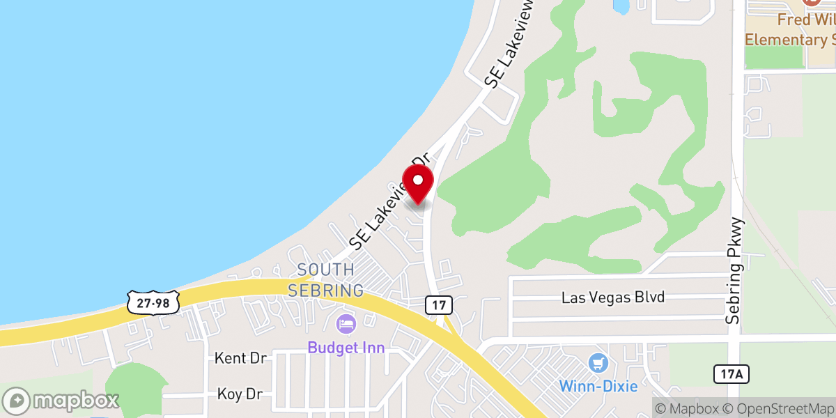 Map showing location of Heartland Christian Church