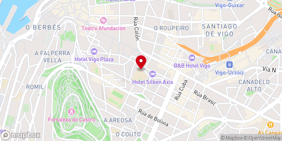 Map showing location of Parroquia de San Juan de Ávila y Santa Juana de Lestonnac