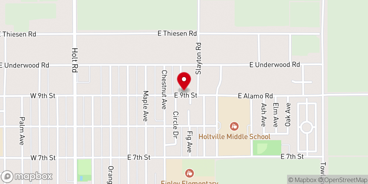 Map showing location of Primitive Baptist Church