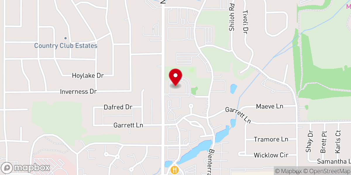 Map showing location of St Mark Lutheran Church