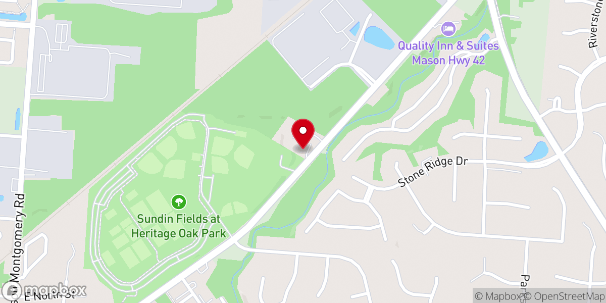 Map showing location of Axis Christian Church