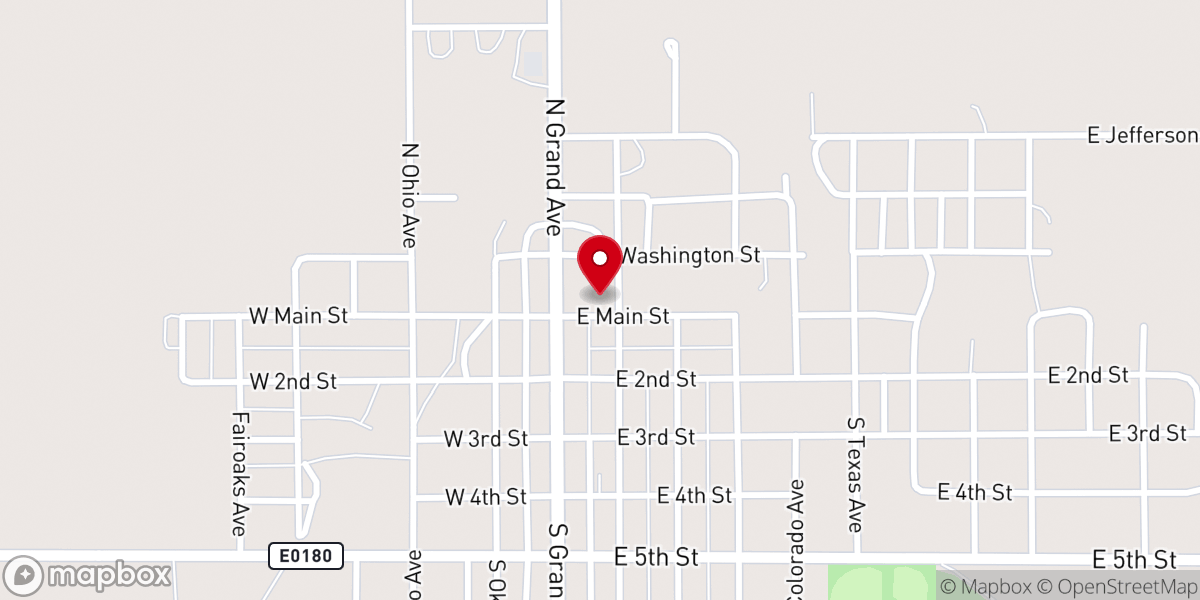 Map showing location of Faith Center Fellowship