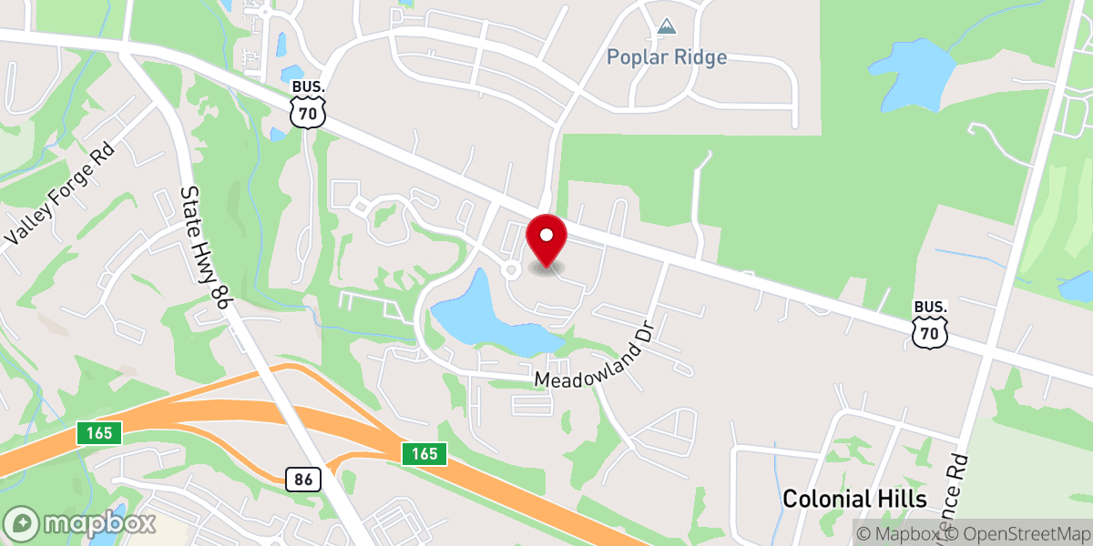 Map showing location of Orange County SportsPlex
