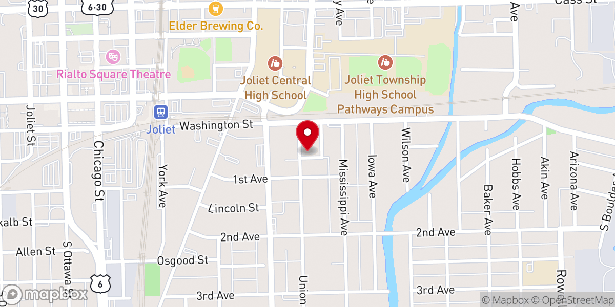 Map showing location of Holy Temple Church of God