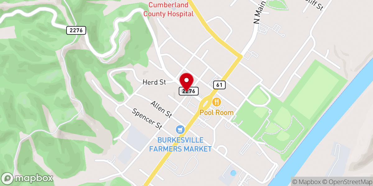 Map showing location of Faith Bible Church