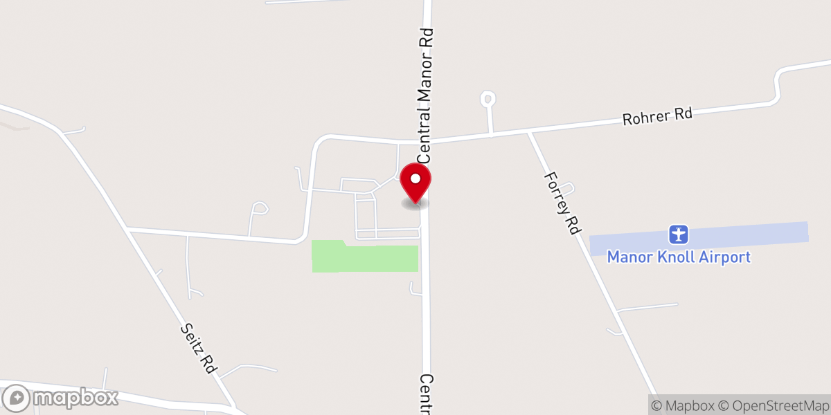 Map showing location of Manor Church