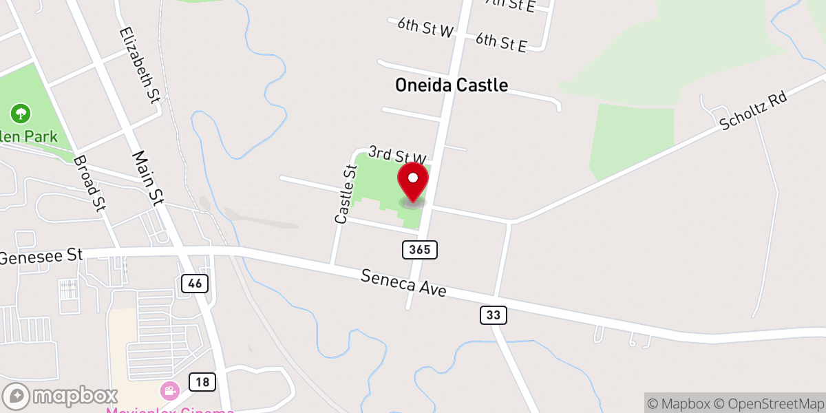 Map showing location of Cochran Memorial Presbyterian